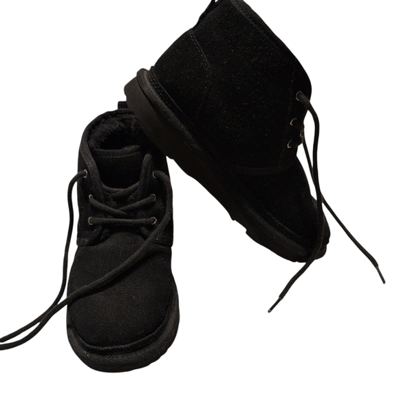 UGG Other - UGG Neumel II Kids Black Lace-Up Boots